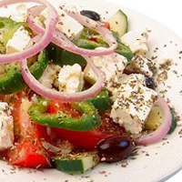Греческий салат (салат по-гречески). Рецепт.